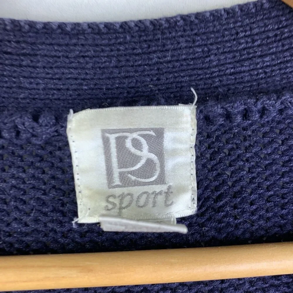 Vintage 90s Grandma Sweater Cardigan Women's sz S Small Knit Retro Cottagecore - Picture 6 of 16